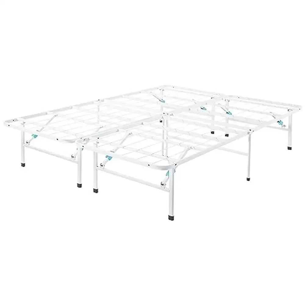 Metal Platform Bed Frame Foldable Tool Free Setup 14