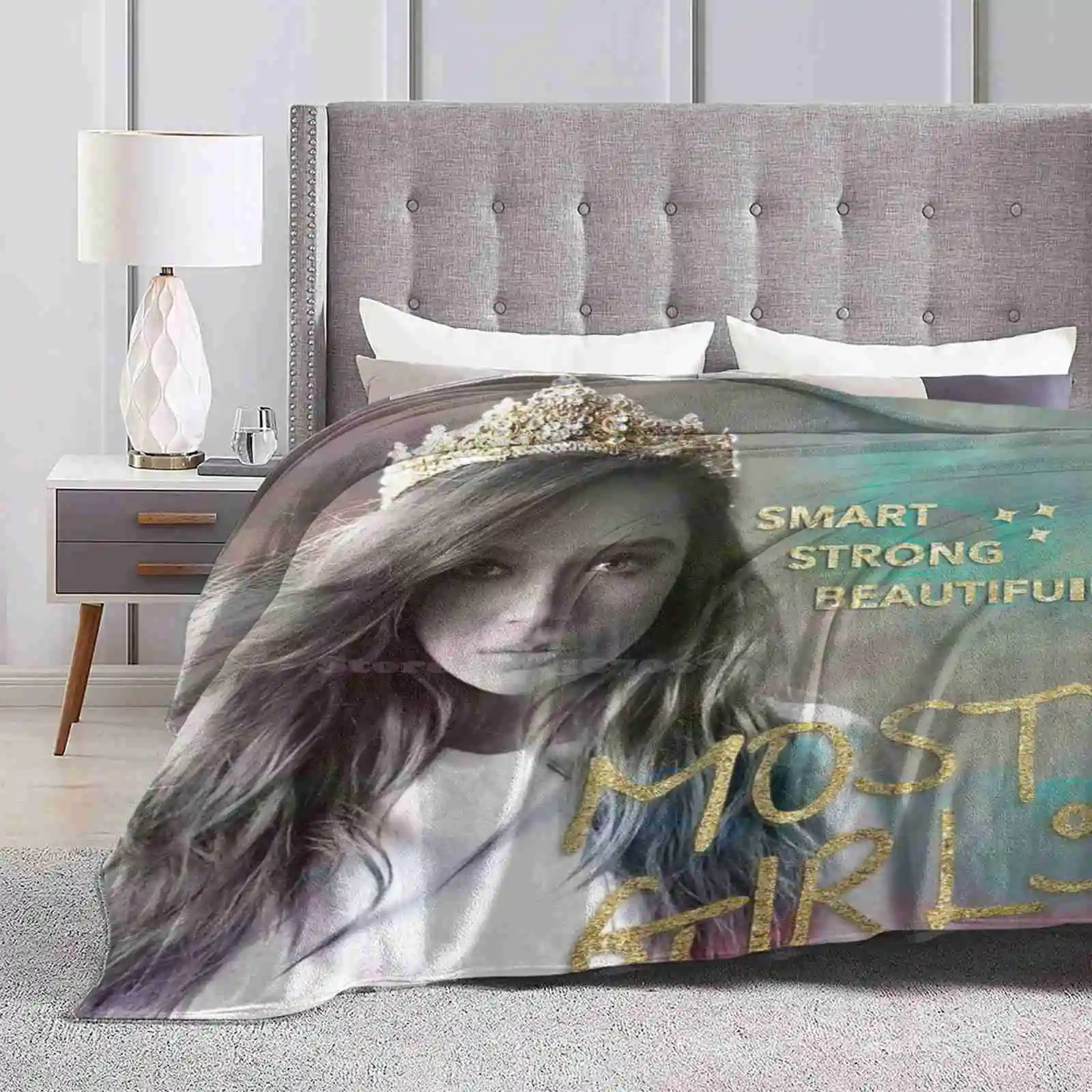 Hailee Steinfeld-Most Girls For Home Sofa Bed Camping Car Plane Travel Portable Blanket Haileesteinfeld Haiz Mostgirls