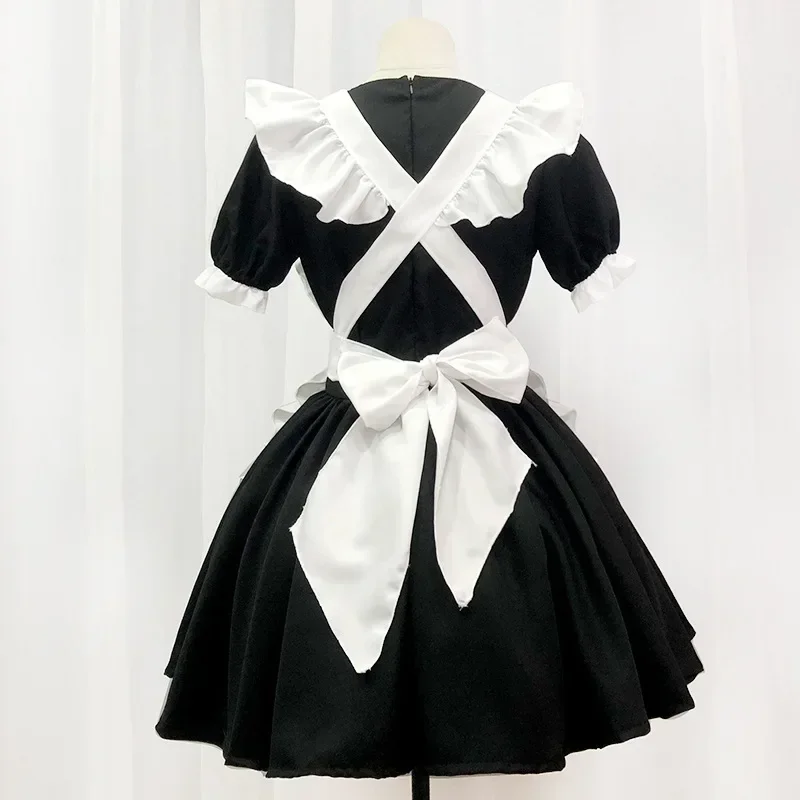 Anime cute heart Lolita maid cosplay costume 4colors Alice dress girls women waiter maid party stage costumes Alice maid dress