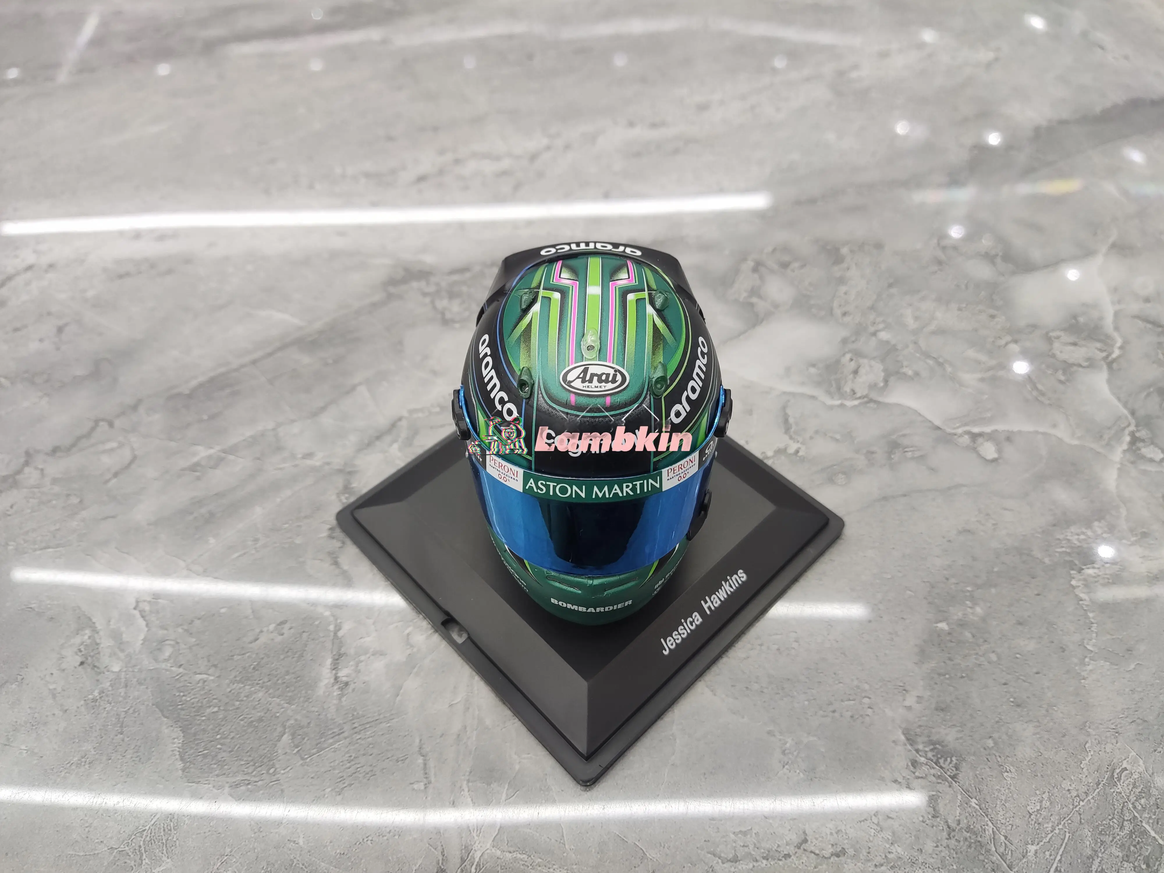 Spark Helmet Model 1:5 For 2023 Hungary Female Driver Jessica Hawkins F1 Debut Collection