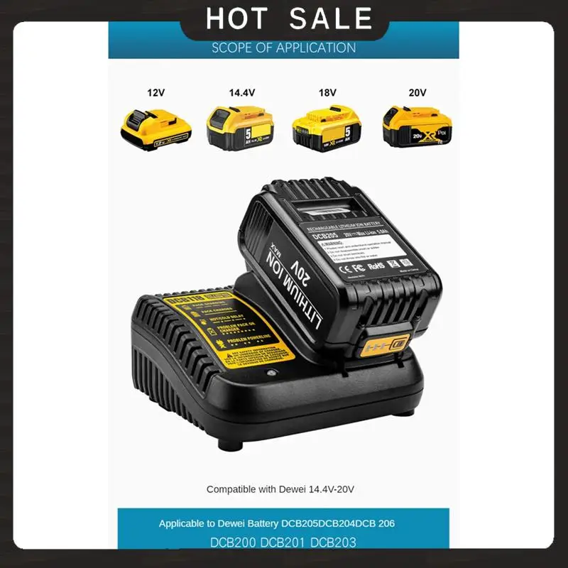 

24-Hour Delivery DCB118 Battery Charger For Battery 12V 14.4V 18V 20V DCB200 DCB201 DCB203 DCB205 DCB140 DCB121 US Plug