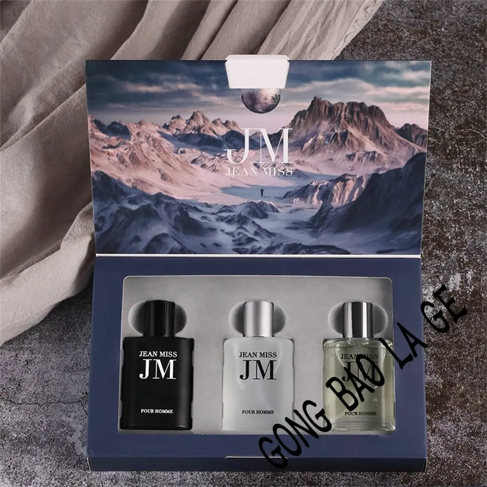 Caja De regalo De Perfume Original De 90ml para hombre, conjunto De 3 uds., fumigación, colonia para hombre, aroma duradero, fragancia Floral Woody, Eau De Parfums para hombre