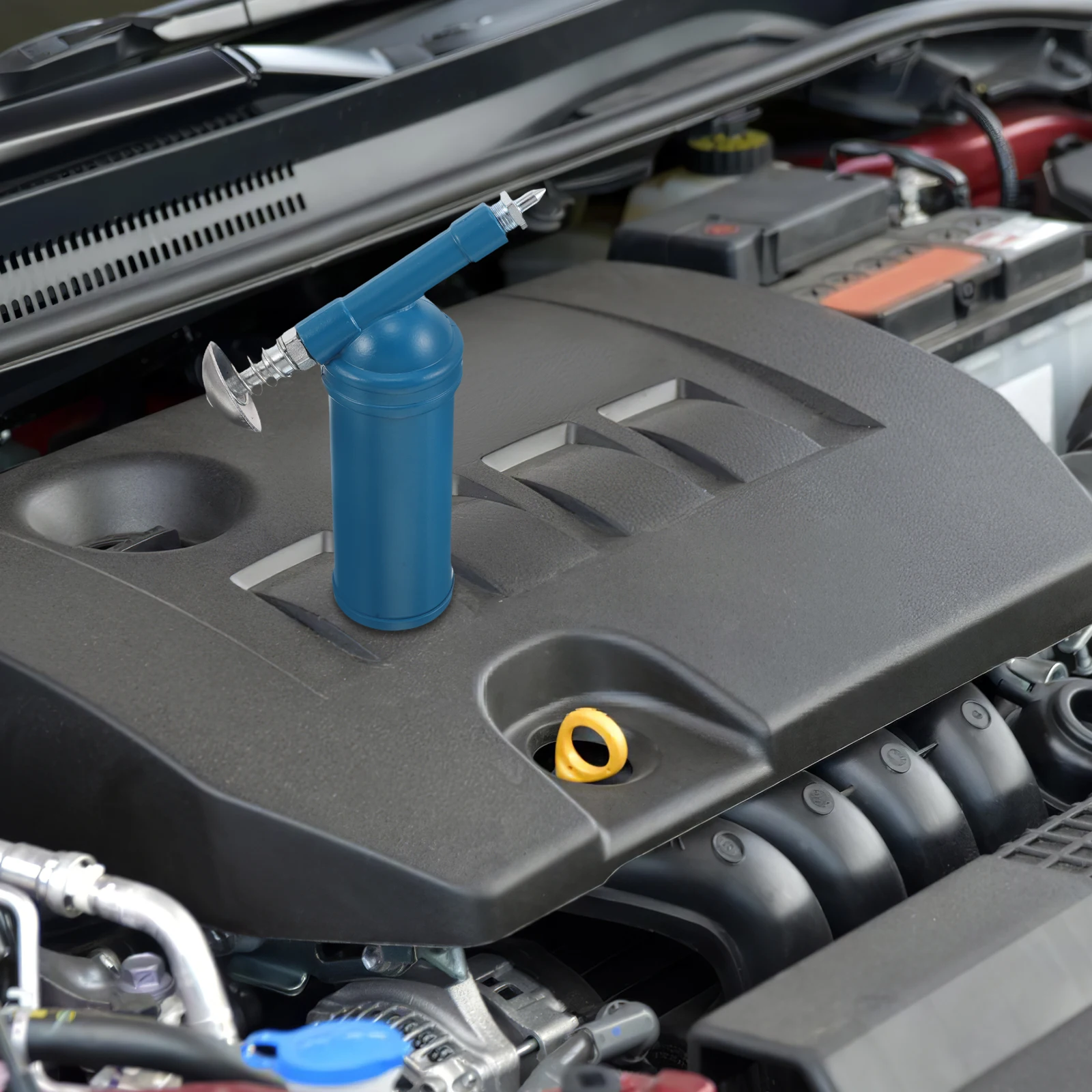 

Durable Mini Handheld Grease Gun 80Cc High Capacity Blue Manual Lubrication Tool Precision Nozzle For Automotive Excavators