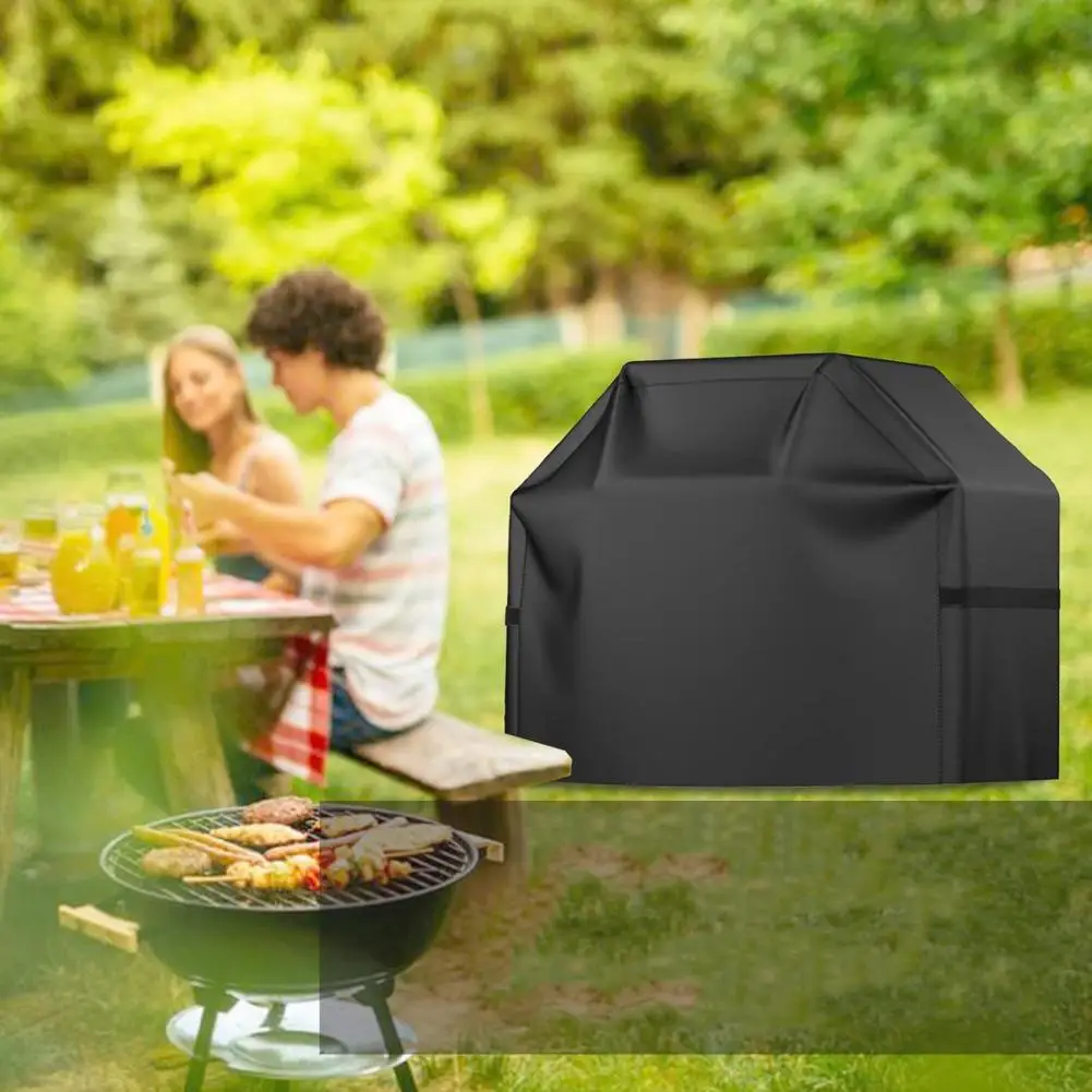 Weather Resistant Grill Cover Durable Waterproof Bbq Grill Cover with Adjustable Fastener Tape Anti-uv Fade for Outdoor