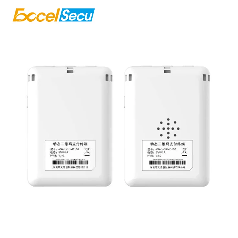 Excelsecu Dynamic QR Code 2.4-inch Color LCD Display Compact Light Support BLE NFC Speaker For Elderly Care Security