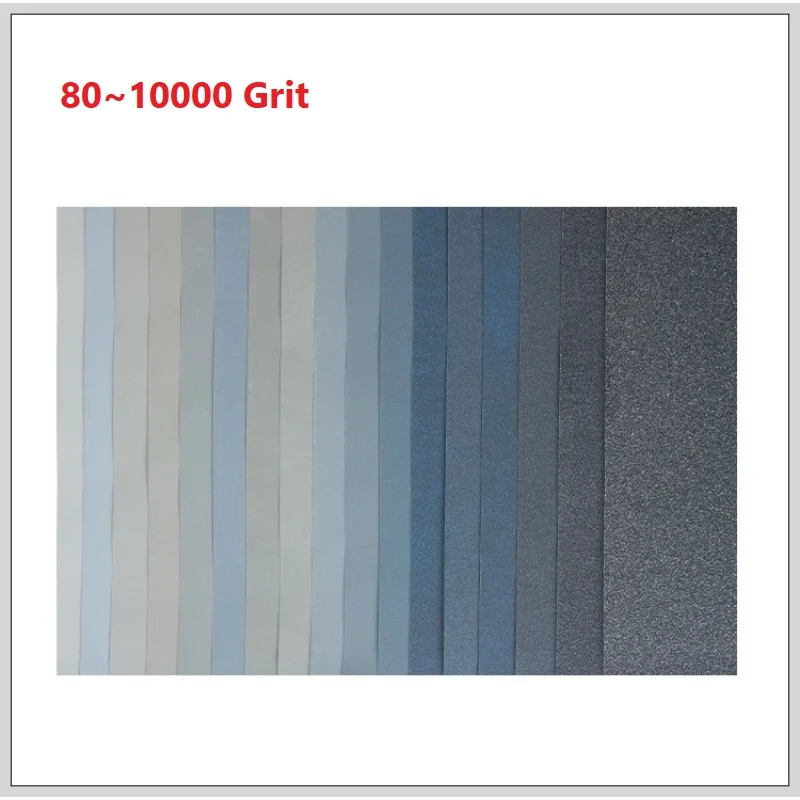 Sandpaper 80 120~600 800 1000 1200 1500 2000 2500 3000 5000 7000 10000 Grit Sand Paper Water/Dry Sanding Paper Abrasive Tools