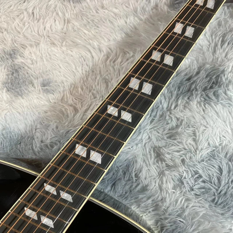 41 Inch Sunset Gradient Bird Acoustic Guitar Spruce Rosewood Fingerboard Spruce Solid Top Mahogany Body Free Shipping - view 5