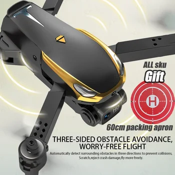 전문가용 테슬라 미니 RC 드론, 4K HD 듀얼 카메라, 브러시리스 장애물 회피, 기압 위치 항공 사진, 신제품 