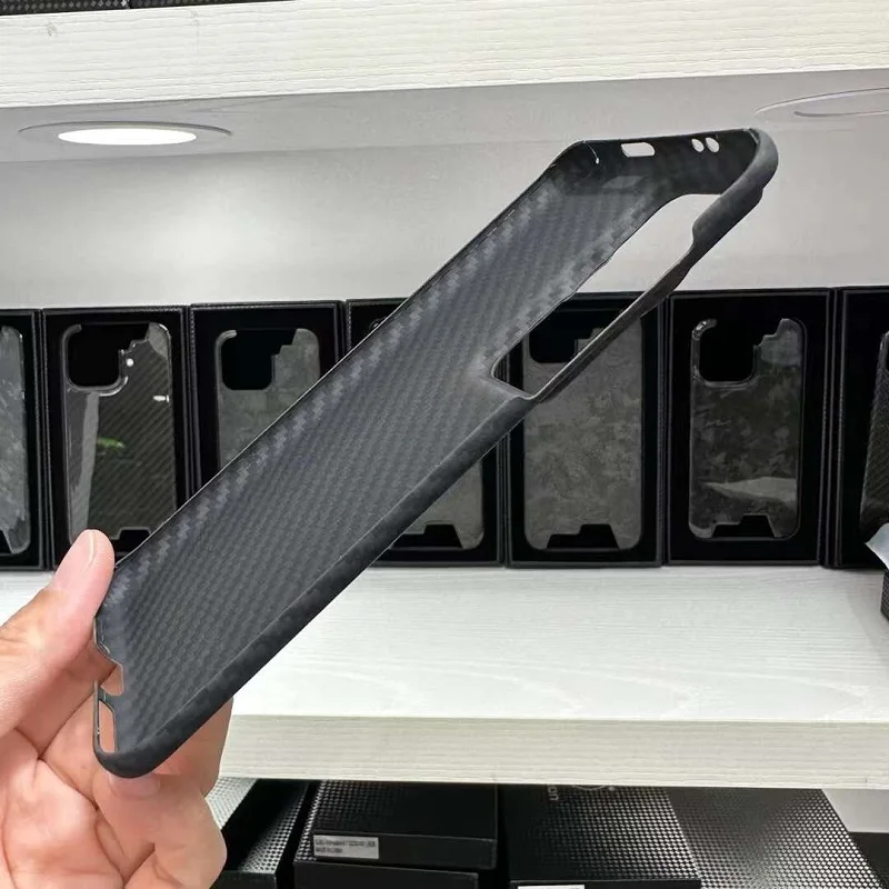 Carbon Fiber Case for Huawei P60 Pro, Slim Light Cover, Cover-Less Touch Feeling, Aramid Fiber Phone Shell