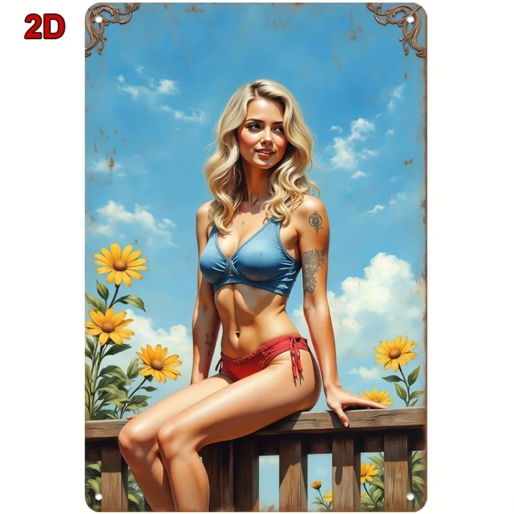 Retro Metal Wall Si…