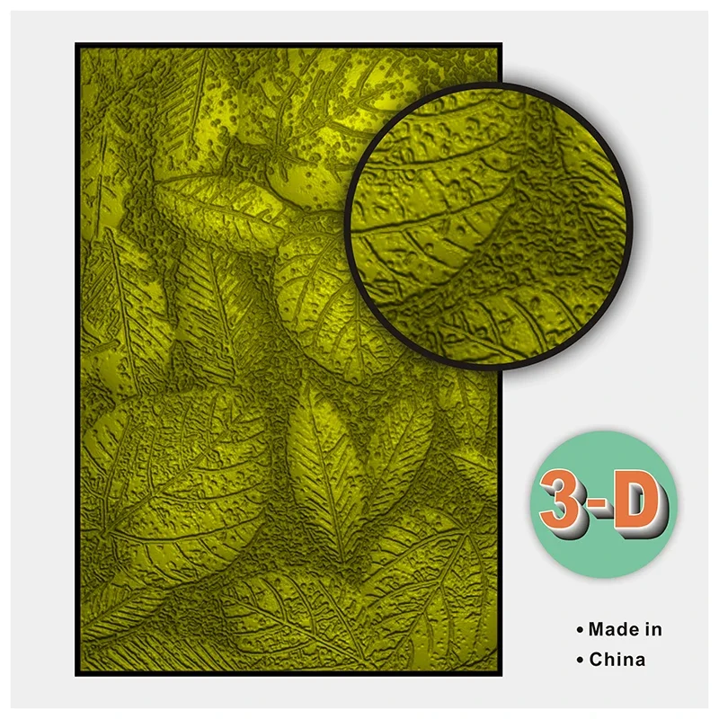 New Leaf 3d Embossed Plastic Embossed Folder Is Used For Card Making, Scrapbooking, Diy Craft Decoration Articles