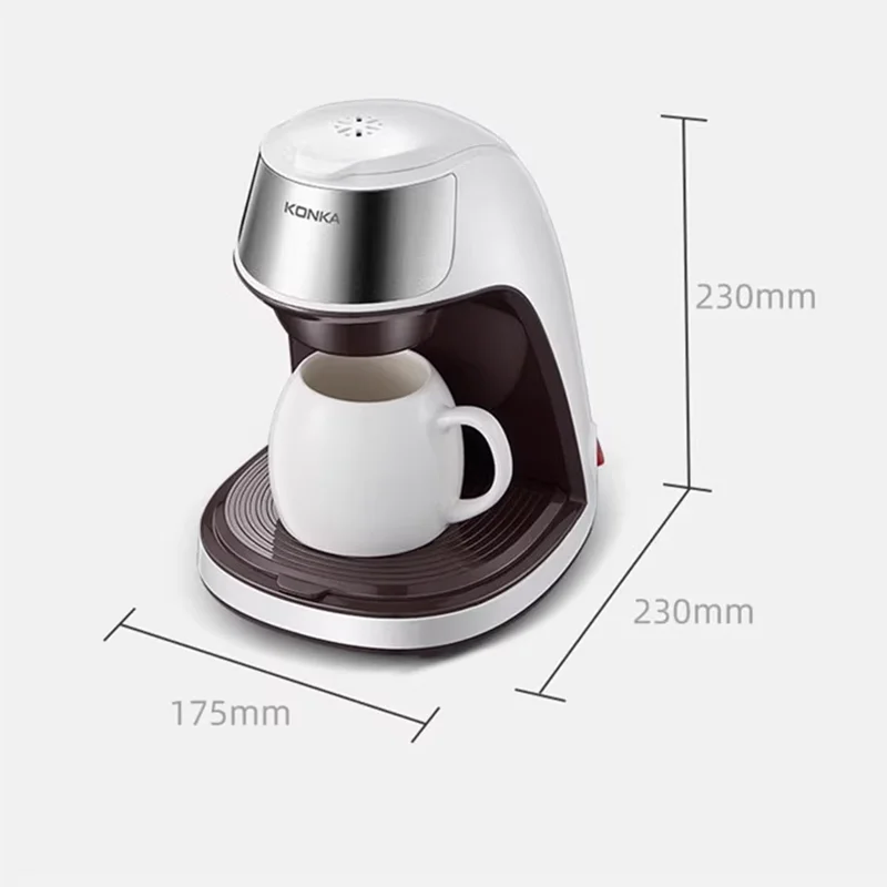 Electric Coffee Machine Automatic Drip Type Home Office Multi-functional Coffee Machine To Brew Scented Tea Small Portable