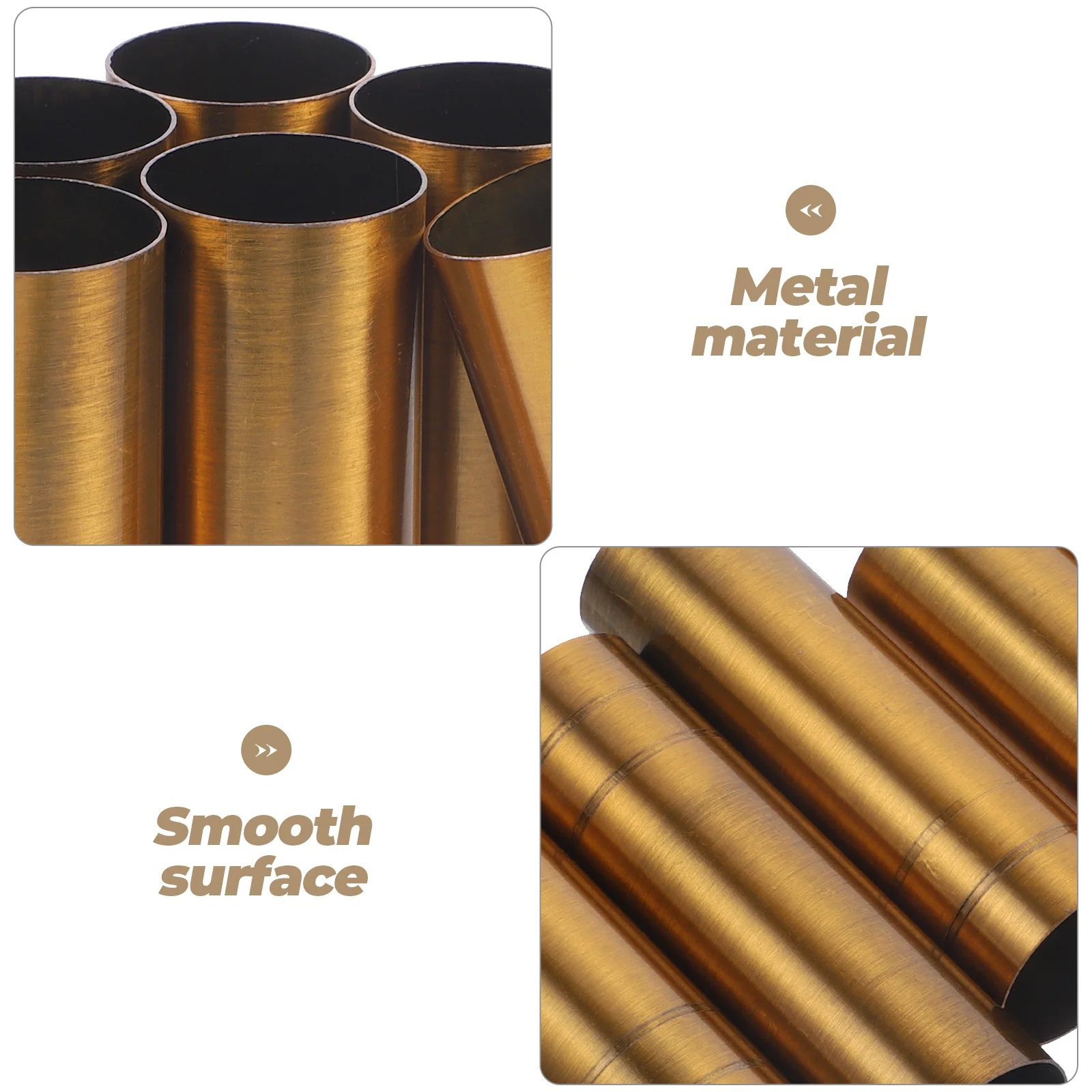 

6Pcs Iron Chandelier Base Sleeves Socket Covers Metal Light Base Sleeves Fixture Lighting Accessories Covers