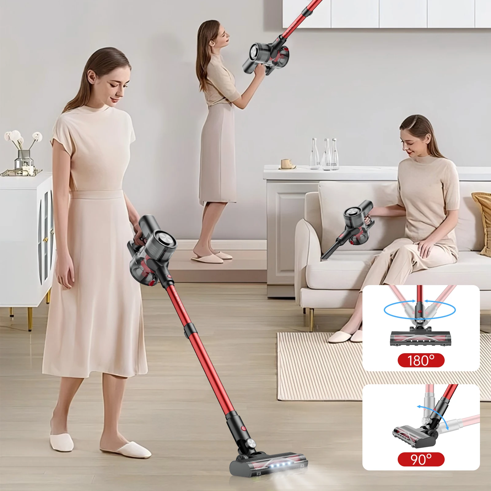 Xinshe Cordless Vacuum Cleaner for Home / High Suction Handheld