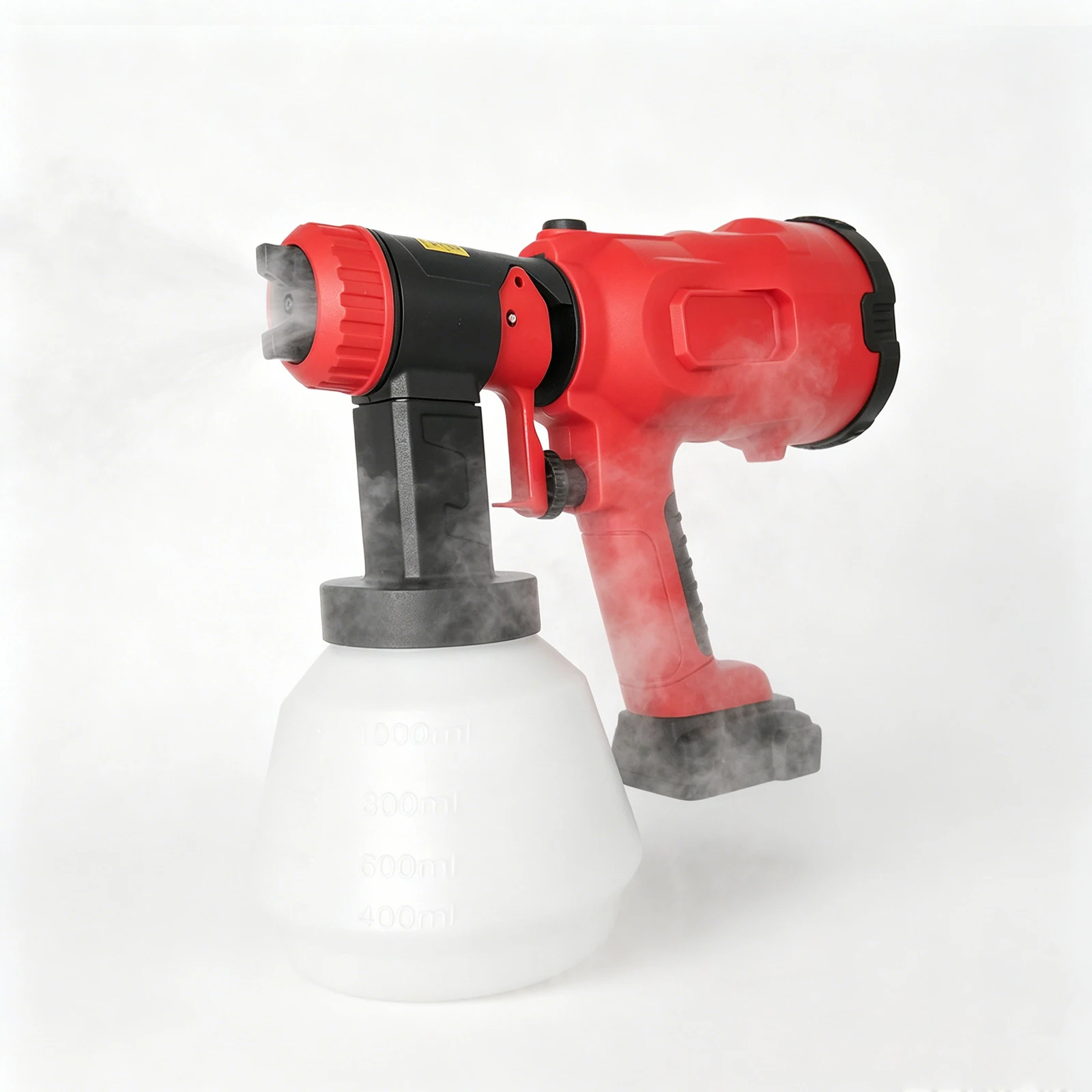 Cordless Paint Sprayer 500ml/min Max Flow – 4 Nozzles & 3 Spray Patterns, Compatible with Milwaukee 18V Battery, for DIY Home Painting, Furniture, Cabinets
