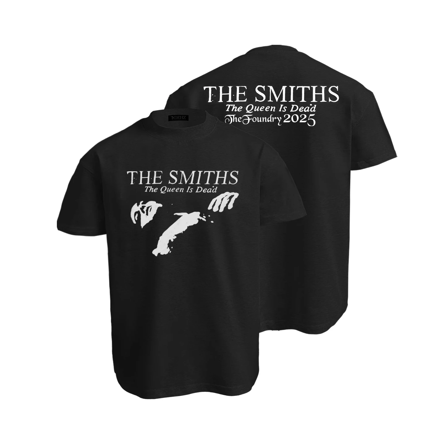 

Dehz25SS "Portrait" Shouldered American Vintage Short Sleeve T-Shirt Men's Cotton Heavy Direct Injection Printing