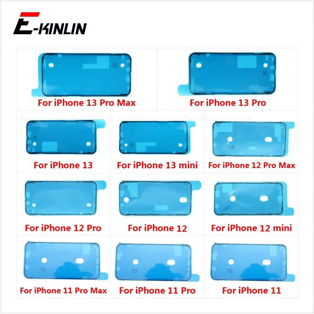 Su geçirmez etiket için iPhone 12 13 mini 11 Pro Max SE 2020 LCD ekran çerçeve çerçeve mühür bant tutkal yapıştırıcı onarım parçaları