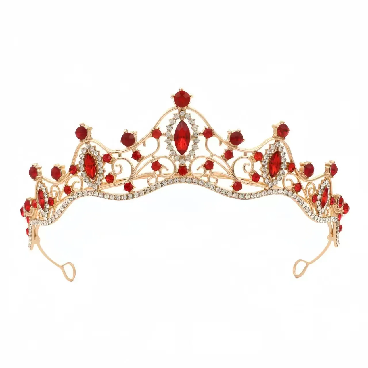 Baroque Crystal Bridal Crown Headwear Wedding Ball Wedding Birthday Diamond Banquet Princess Dress Design Headband Accessories
