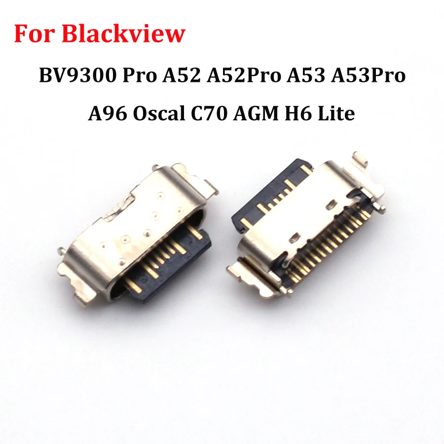 2-10Pcs Charging Dock Port Connector USB Charger Plug For Blackview BV9300 Pro A52 A52Pro A53 A53Pro A96 Oscal C70 AGM H6 Lite