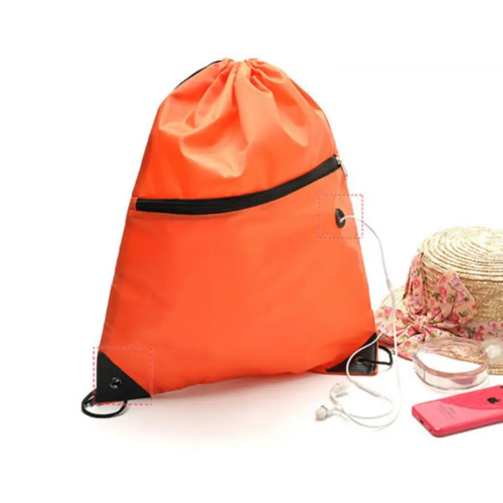 Sport Travel Duffle School Waterproof Storage Pack Drawstring Bag Backpack Pouch