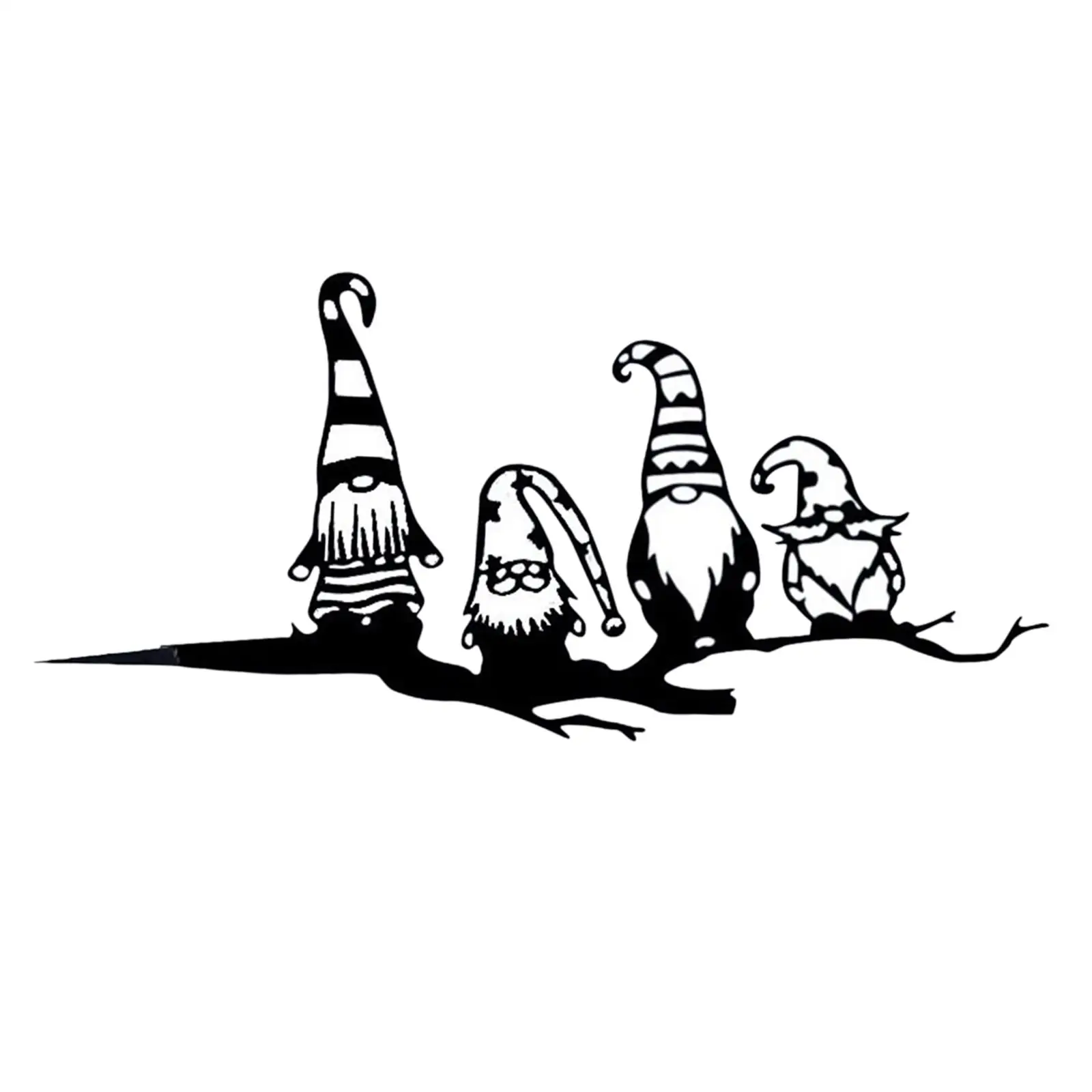 Gnome Garden Silhouette Wall Decorative Cupola Barn Yard Backyard