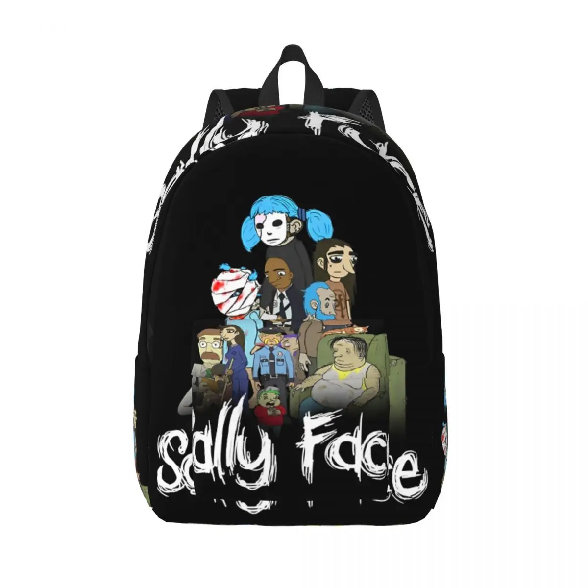 

Sally Face Game Anime SF Cool Backpack Outdoor High School Business Horror Sal Fisher Daypack for Men Women College Canvas Bags