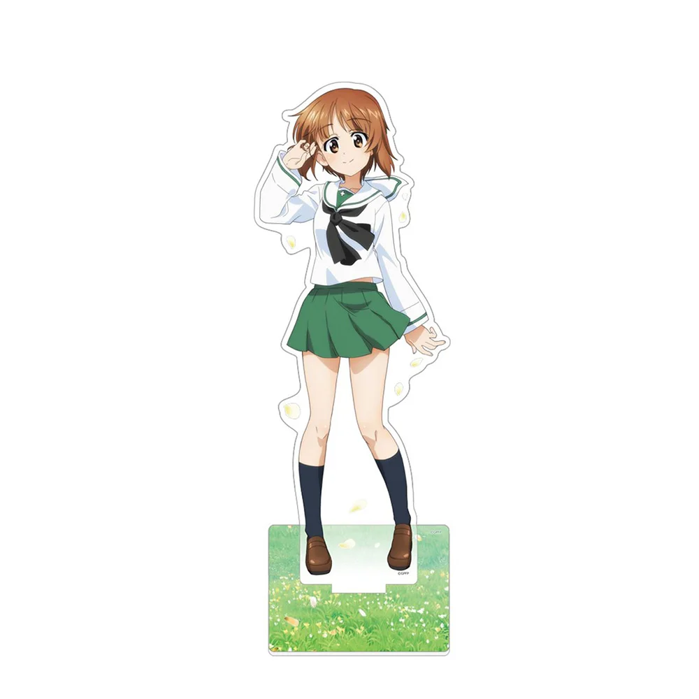 الفتيات وبانزر نيشيزومي ميهو ساوري تاكيبي ايسوزو هانا أكياما يوكاري ريزي ماكو HD الاكريليك حامل سطح المكتب ديكور مكتب زخرفة