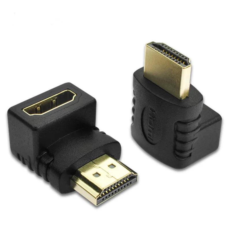 

10pcs HDMI male to HDMI Female 90-Degree Angle Adapter Connector Extender HDMI Converter for LCD minitor PC