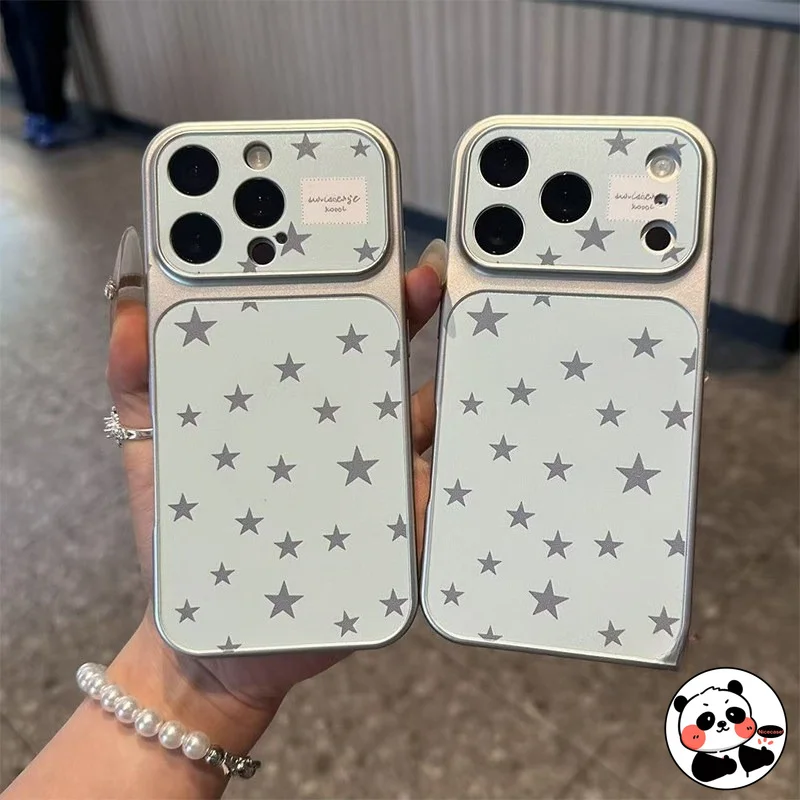 Jolie coque argentée en forme d'étoile avec sangle pour Redmi A7 A5 A4 A3X Pro A2 A1 9 Prime Power Activ 9T 9i 9A Sport 9C NFC AT, coque en cuir