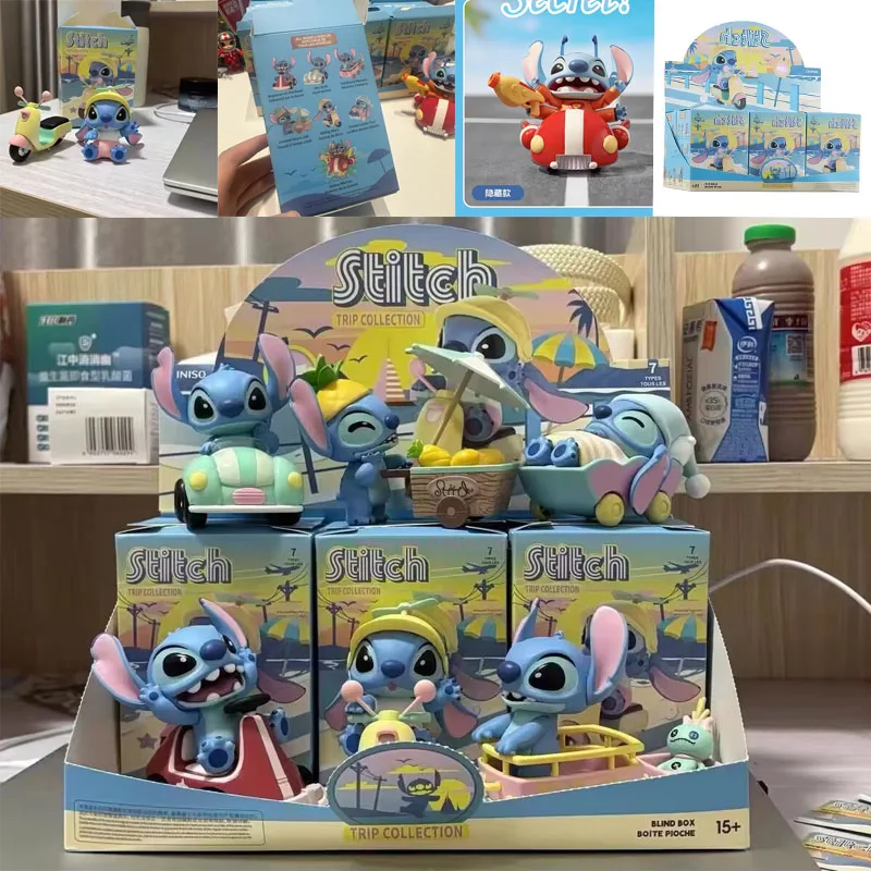 

Kawaii Disney Stitch Play Series Action Figure Collectible Model Toy Blind Box Anime Figure For Kids Xmas Decoration Gift