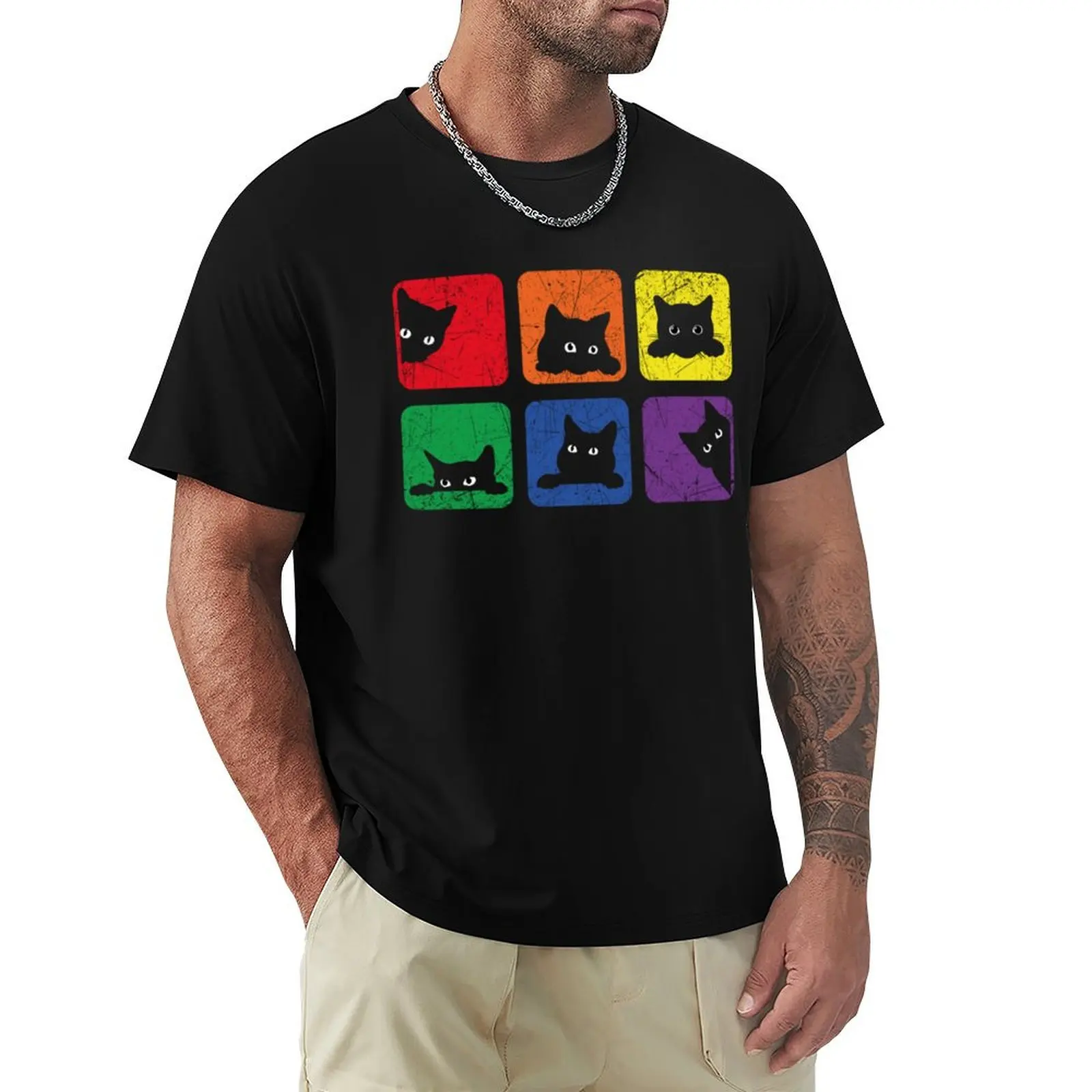 

Funny Cats, Pride Cat Lover, Lgbt Cat Lover, LGBTQ Purride T-Shirt Luxury man blacks T-shirts oversize men tshirt