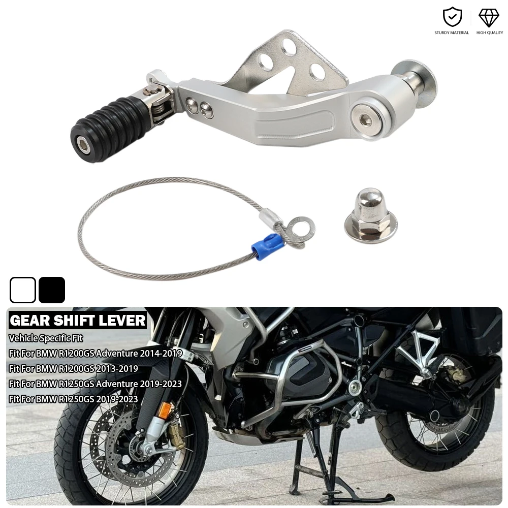 Motorcycle Adjustable Gear Shift Lever - Black Fit For BMW R1250GS Adventure R1200GS R 1250 GS 1200 Adv R1200 LC R1250 2013-2024