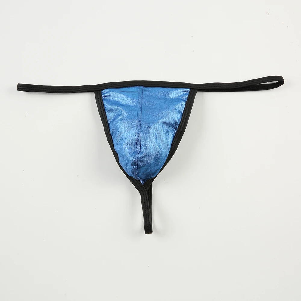 Men Thongs Faux Leather G-strings Buckle T-Back Underpants Mini Bikini Sissy Erotic Lingerie Male String Sexy Clubwear