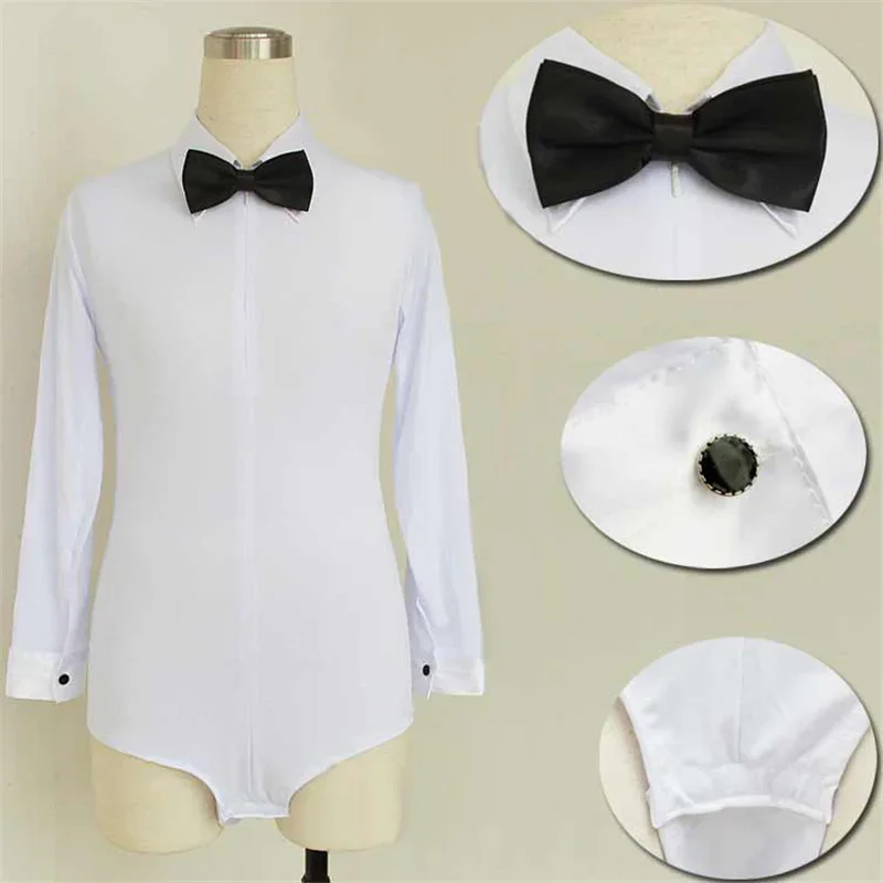 Maniche lunghe bambino camicia latina ragazzi danza top ragazzi bianco sala da ballo abbigliamento Salsa/Cha Cha/Rumba vestiti da ballo