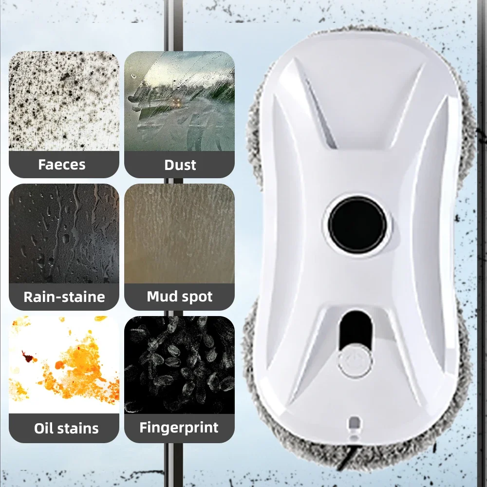 Electric Window Cleaning Robot 5600Pa Automatic & Remot Control Limpiacristales Vacuum Glass Washing Robot for Home Appliances