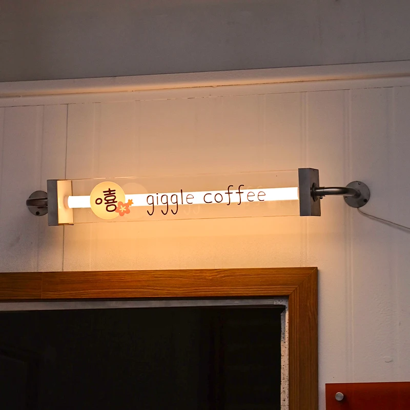 Rectangular Tube Light Box, Customised Restaurant and Clothing Shop Signs, Interior Decoration, Billboards and Door Signs