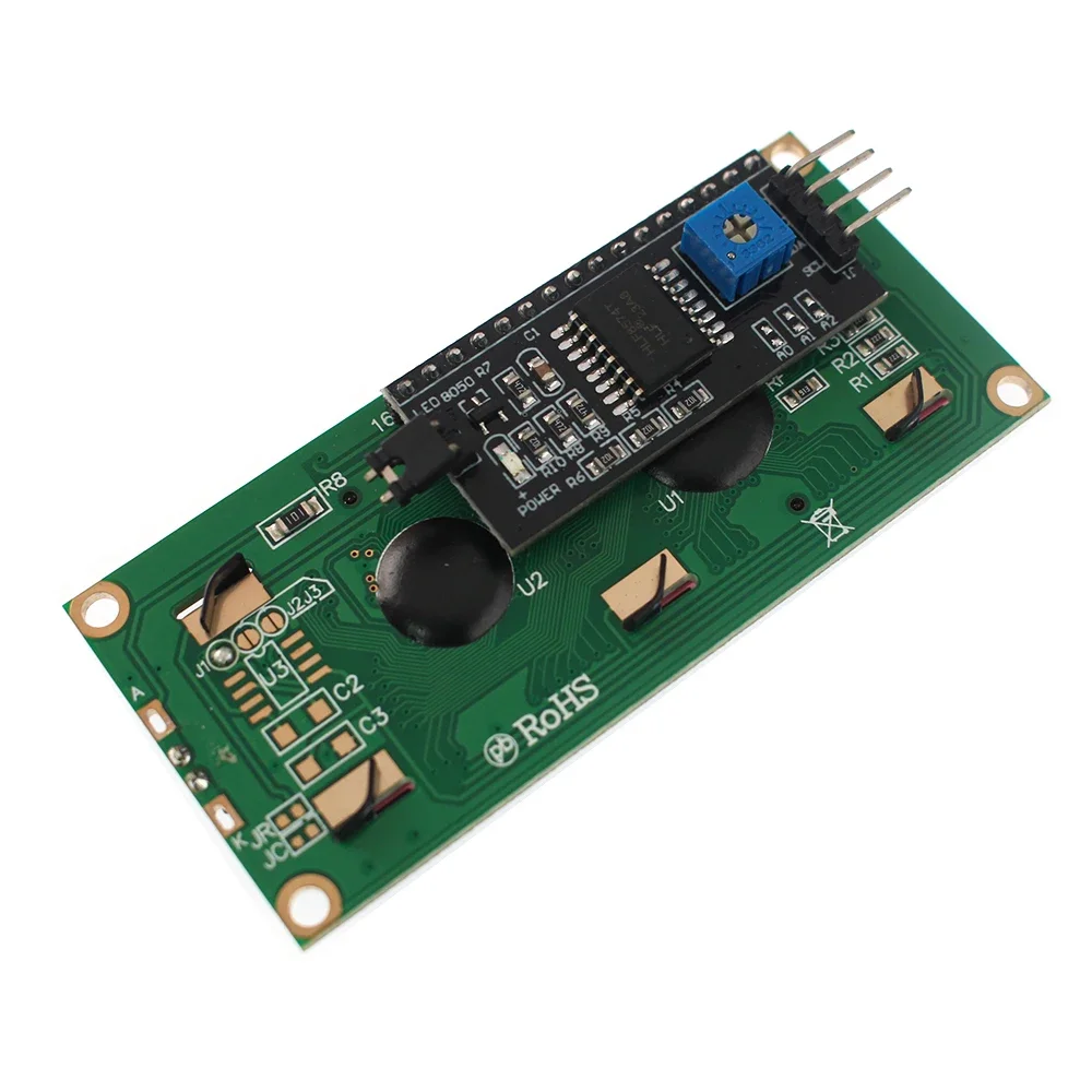 Módulo LCD1602 1602A Módulo de conversión de nivel Pantalla verde amarilla Pantalla LCD 16x2 Interfaz IIC/I2C 5V para Arduino