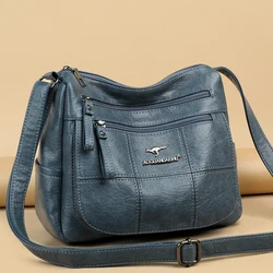 2022 Trend luksusowy projektant Crossbody torba miękka torba kurierska ze skóry PU torby dla pań Mini Retro kobieta torebka torebka kobieta Sac