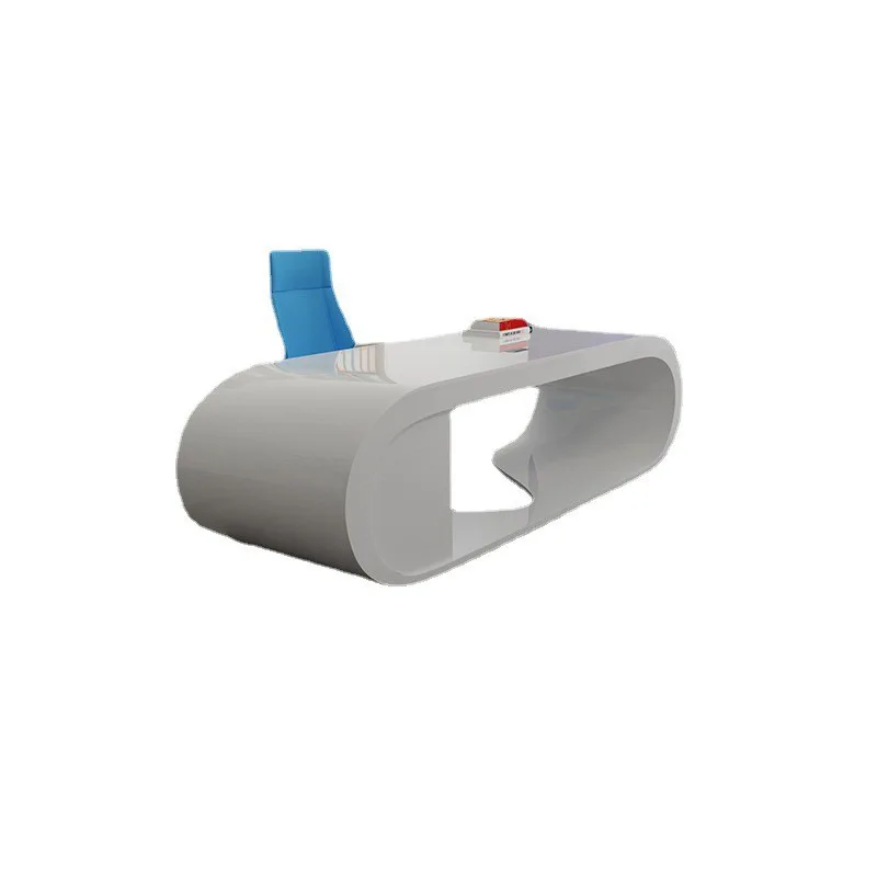 

Painted office furniture boss table president desk and chair combination simple modern manager desk office fashion desk