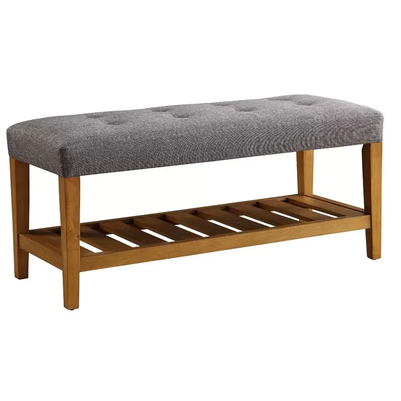 # Rectangular Bench Change Shoe Stool Bed End Stool Velvet Long Black and Gold Wooden Storage Ottoman Bench Bedroom
