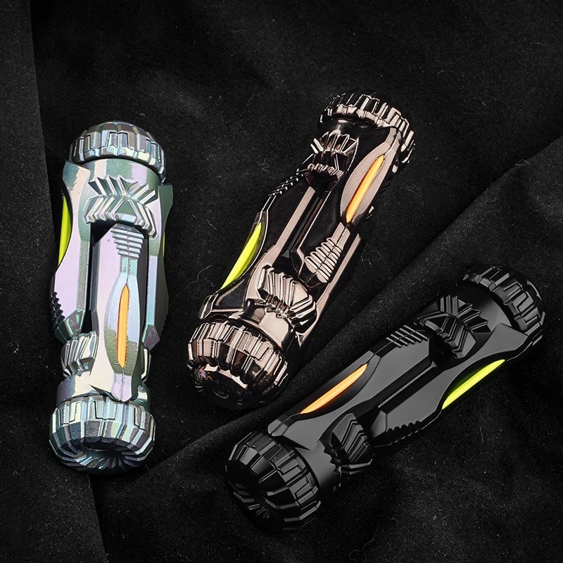Pistol Guns Eject Fidget Spinner Roller Magnetic Push Card Coin Ratchet Wheel Metal EDC Stress Relief Toy Adults Anti Anxiety