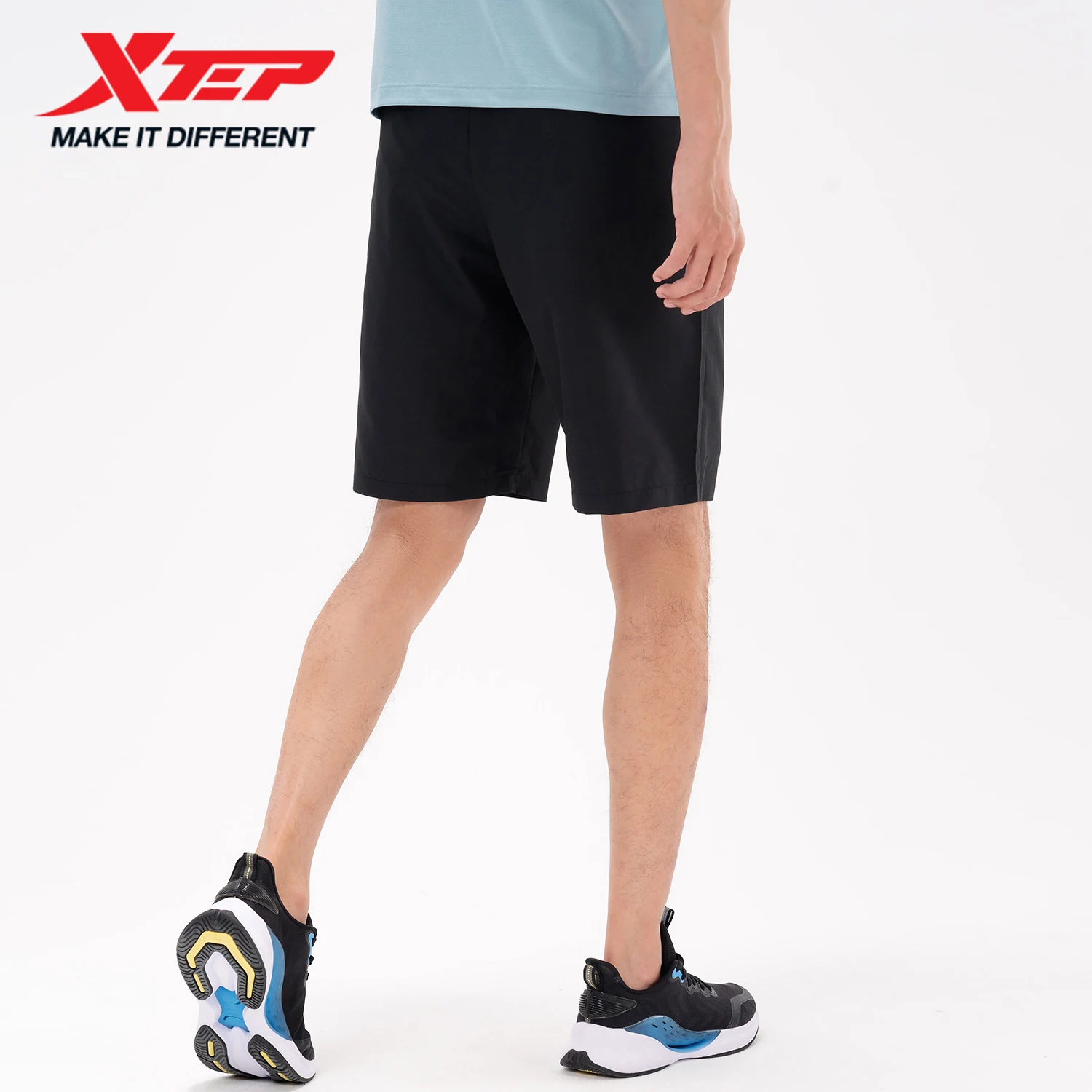 Xtep Men's Summer Sports Shorts Men's Breathable Sports Fitness Bodybuilding Short Pants Washed Quick-drying Shorts 879229680327