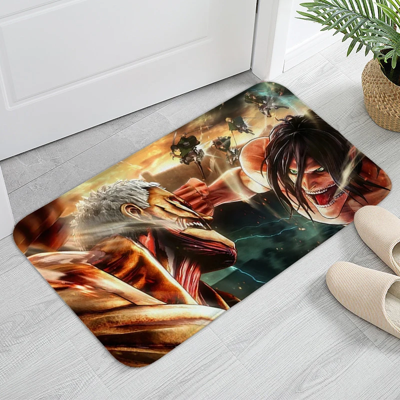 

Bathroom Rug A-Attack On Titans Kitchen Floor Mats for Home Decorations Funny Doormat Entrance Door Mat Carpet Living Room