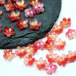 30pcs/Lot 10MM Glass Flower Beads Caps For Jewelry Making Earrings Supplies DIY Crafts Beads Vintage Handmade Accessories