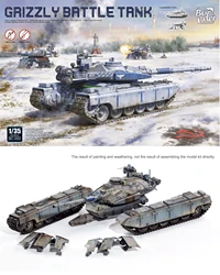 Border Assembling Model Kit BC-002 Grizzly Battle Tank Deformable 1/35