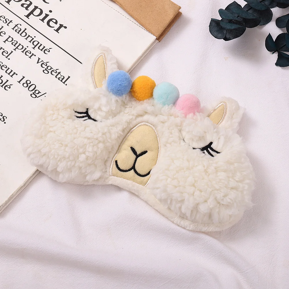 

2Pcs Adorable Eye Cover Smooth Fabric Elastic Strap for Deep Restful Or Travel Sleep Mask