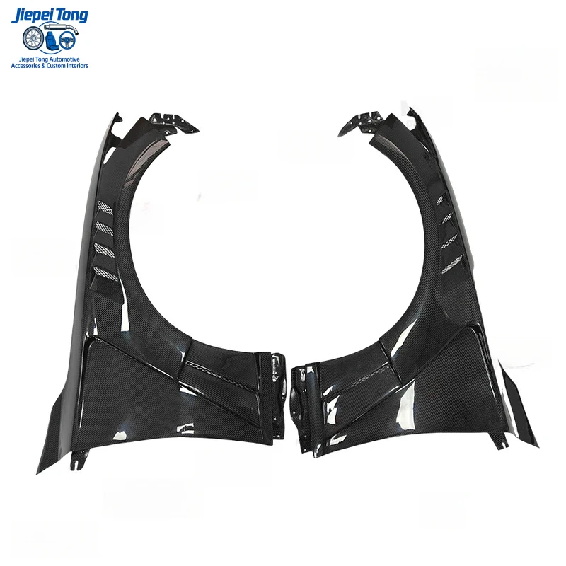 Подходит для Infiniti Q50 Q50S Sedan 2014-2020: Боковые вентилируемые накладки на передние крылья из карбона