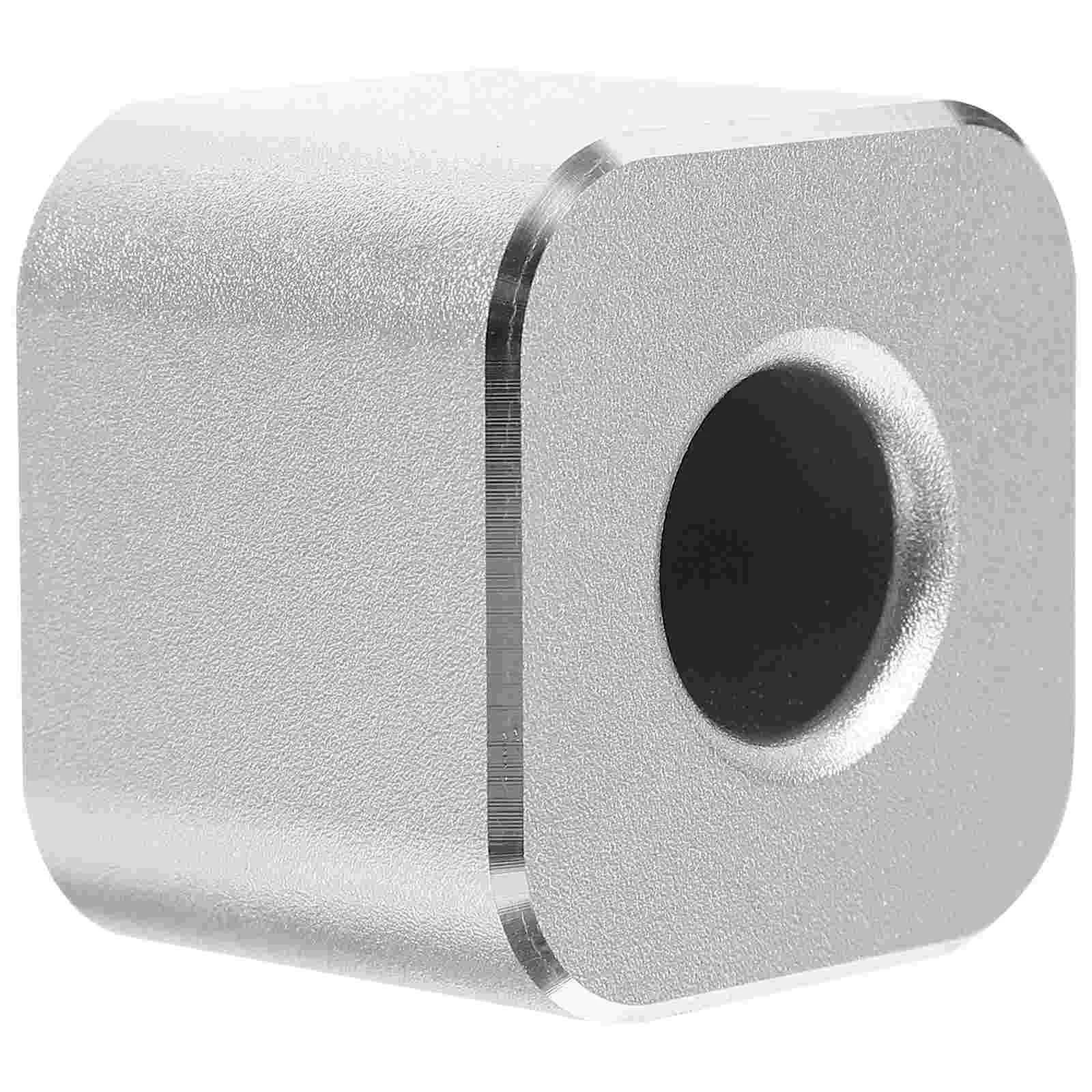 

Pen Pot Aluminum Alloy Stand Single Holder for Desk Metal Students Silver Office