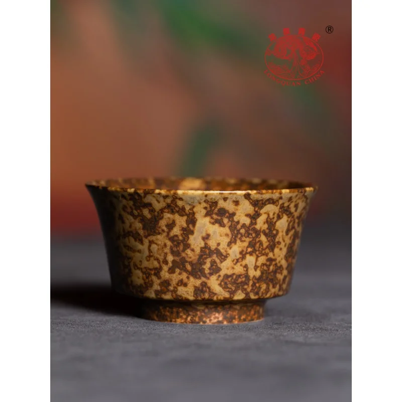 

Longquan Celadon Master Cup Single Cup Xu Jun Pure Handmade Kung Fu Small Teacup Ceramic Horse Hoof-Shaped Cup Tea Tasting Cup