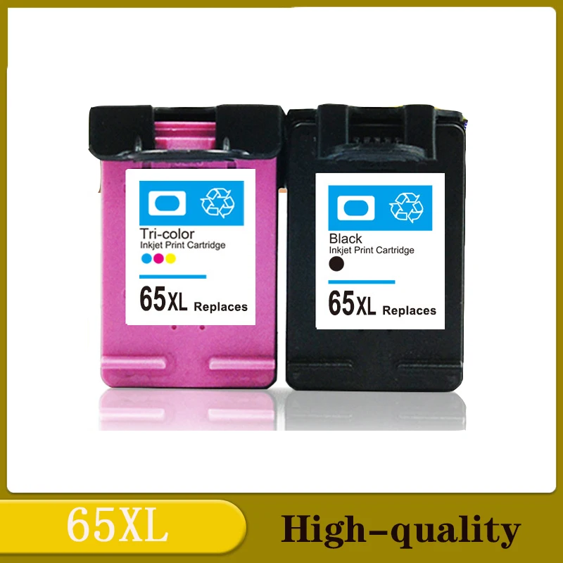 65XL Compatible Ink Cartridges for Hp 65 XL for Hp65xl for Hp65 for Envy 5010 5020 5030 5032 5034 5052 5055 Printer
